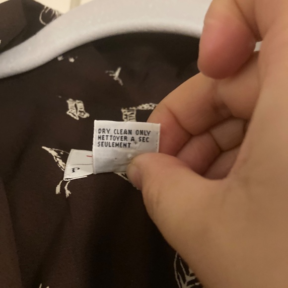 Talbots animal print dress button down short sleeve - Picture 4 of 5